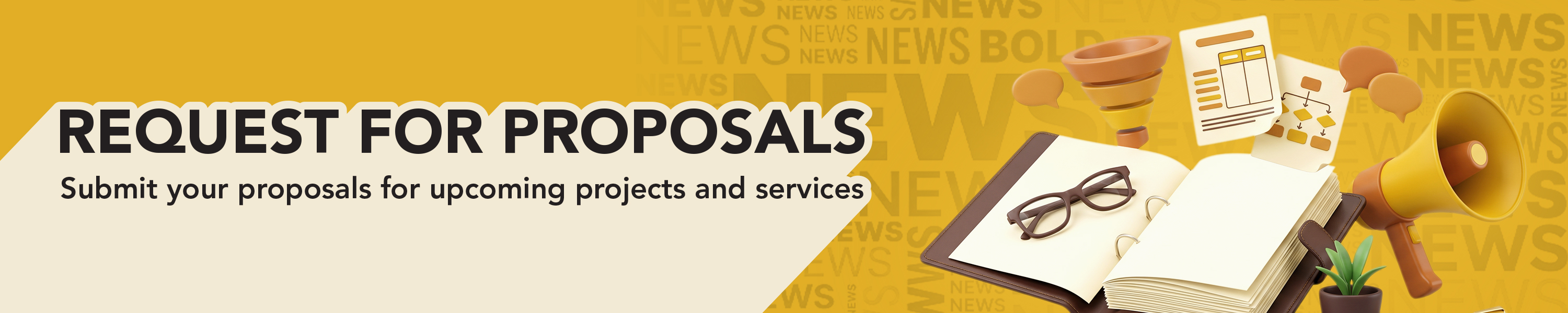 Banner Requesting Bid Proposals