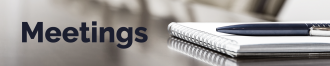 Meetings icon with notepad and pen on it 